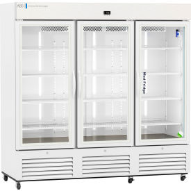 Standard Pharmacy Refrigerator, 72 Cu. Ft. Capacity, Swing Glass Door
