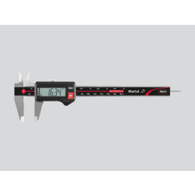 Digital Caliper w/Rectangular Depth Rod, No Friction Wheel, IP67, Range 6"/150 mm