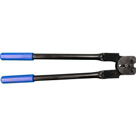Heavy Duty Single Notch Sealer For 3/4" Strap Width, Black/Blue