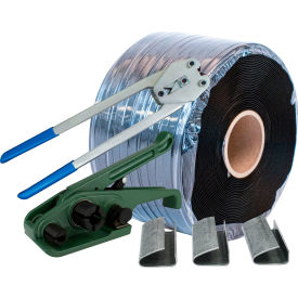 Polypropylene Strapping Kit For 1/2"W, Seals, Regular Duty