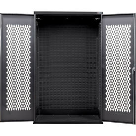Configurable Ventilated Charging Cabinet, BLK, 48"W x 24"D x 78"H
