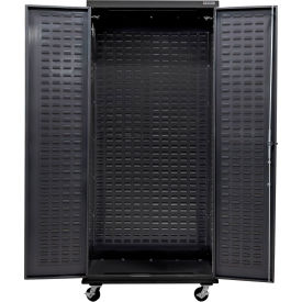 Configurable Mobile Charging Cabinet, BLK, 36"W x 24"D x 85"H