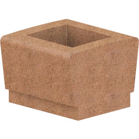 Our Town Square Planter, 24"W x 24"D x 18"H, Sand