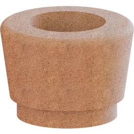 Our Town Single Round Planter, 24" Dia. x 18"H, Sand