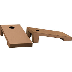 Concrete Cornhole Bag Toss Game, Buff