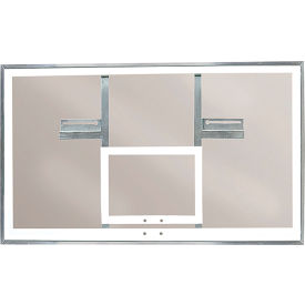 Glass Rectangular Basketball Backboard, 72" x 42", Clear