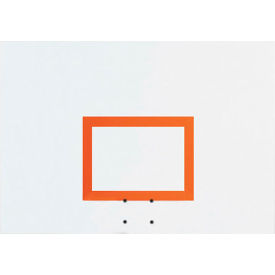 Steel Rectangular Basketball Backboard, 60" x 42", White