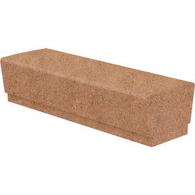 Our Town Concrete Bench, 72"L x 24"W x 18"H, Sand