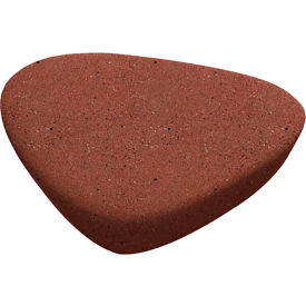 Galet Concrete I Bench, 50"L x 50"W x 16"H, Brick Red