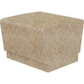 Our Town Concrete Bench, 24"L x 24"W x 18"H, Gray
