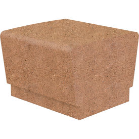 Our Town Concrete Bench, 24"L x 24"W x 18"H, Sand