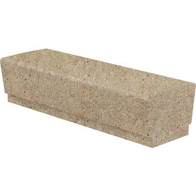 Our Town Concrete Bench, 72"L x 24"W x 18"H, Gray