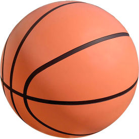 Basketball Concrete Bollard, 24" Dia. x 24"H, Orange/Black