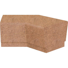 Our Town 45 Degree Concrete Square Corner Bench, 48"L x 24"W x 18"H, Sand