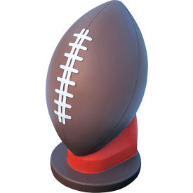 Football Concrete Bollard, 18" Dia. x 33"H, Brown/Star