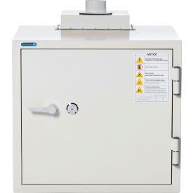 Battery Charging Safe, 6 Outlets, 27-1/4"W x 28"D x 27-1/4"H, Off White