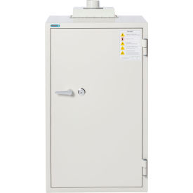 Battery Charging Safe, 18 Outlets, 27-1/4"W x 28"D x 48"H, Off White