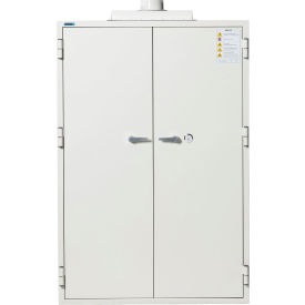 Battery Charging Safe, 40 Outlets, 44-1/2"W x 28"D x 68-3/4"H, Off White