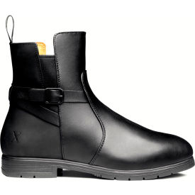 Female-Fit, Size 7 M, Regular, 6-Inch Work Boot, Steel Toe, Midnight Black