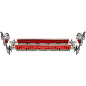 Belt Double Bladed Scraper/Finger Cleaner For 0"-36" Wide Belt, Red