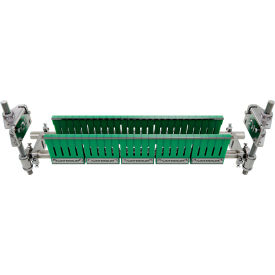 Belt Double Bladed Scraper/Finger Cleaner Standard For 0"-36"Wide Belt, Green
