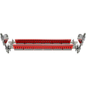 Belt Double Bladed Scraper/Finger Cleaner For 0"-48" Wide, Red
