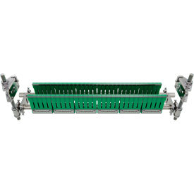 Belt Double Bladed Scraper/Finger Cleaner Standard For 0"-48"Wide, Green