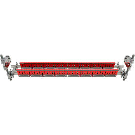 Double Bladed Scraper/Finger Cleaner For 0"-60" Wide Belt, Red