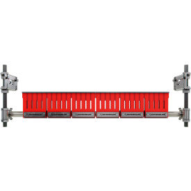 Chevron Belt Scraper/Finger Cleaner For 0"-48" Wide Belt w/ Stainless Steel Tips