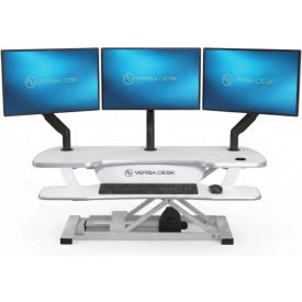 Power Pro Electric Standing Desk, 36" x 24", White On White