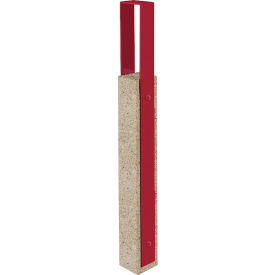 Collaboration Vault Bike Bollard, Tall/Square, 2-Bike Capacity, Gray Fireweed