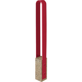 Collaboration Vault Bike Bollard, Short/Rounded, 2-Bike Capacity, Gray Fireweed