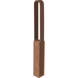 Collaboration Vault Bike Bollard, Medium/Rounded, 2-Bike Capacity, Sand/Brown