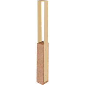 Collaboration Vault Bike Bollard, Medium/Square, 2-Bike Capacity, Sand