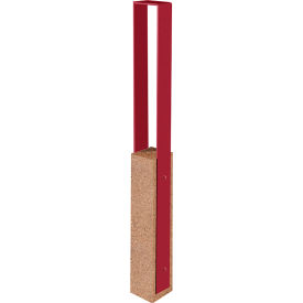 Collaboration Vault Bike Bollard, Medium/Square, 2-Bike Capacity, Sand/Fireweed