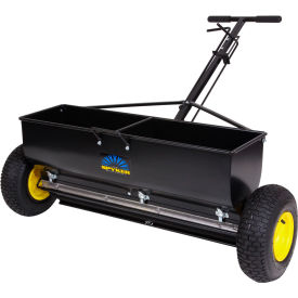 Spreader PRO Commercial Push Drop Spreader, Hopper with Screen, 120 Lbs