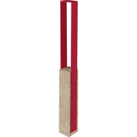 Collaboration Vault Bike Bollard, Medium/Square, 2-Bike Capacity, Gray Fireweed