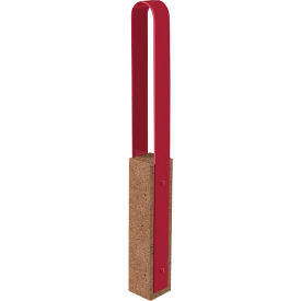 Collaboration Vault Bike Bollard, Medium/Rounded, 2-Bike Capacity, Sand/Fireweed