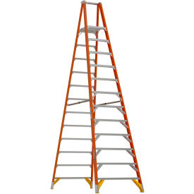 12' Type 1A Fiberglass Platform Ladder, 300 lb. Capacity