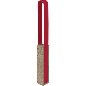 Collaboration Vault Bike Bollard, Medium/Rounded, 2-Bike Capacity, Gray Fireweed