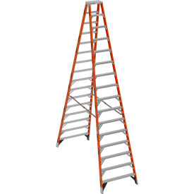 16' Type 1A Fiberglass Twin Ladder, 300 lb. Capacity