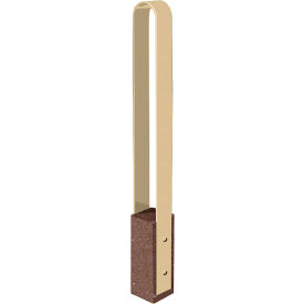 Collaboration Vault Bike Bollard, Short/Rounded, 2-Bike Capacity, Brown/Sand