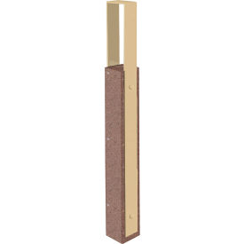 Collaboration Vault Bike Bollard, Tall/Square, 2-Bike Capacity, Brown/Sand