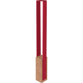 Collaboration Vault Bike Bollard, Short/Square, 2-Bike Capacity, Sand/Fireweed