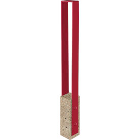 Collaboration Vault Bike Bollard, Short/Square, 2-Bike Capacity, Gray Fireweed