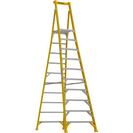 10' Type 1AA Fiberglass Podium Ladder, 375 lb. Capacity