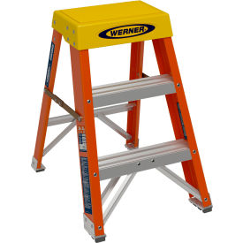 2' Type 1A Fiberglass Step Stool, 300 lb. Capacity