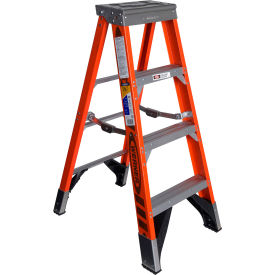 4' Type 1AA Fiberglass Step Ladder, 375 lb. Capacity