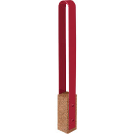 Collaboration Vault Bike Bollard, Short/Rounded, 2-Bike Capacity, Sand/Fireweed