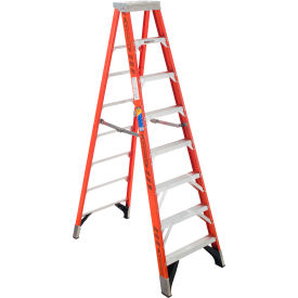 8' Type 1AA Fiberglass Step Ladder, 375 lb Capacity